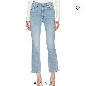 MOTHER denim Hustler ankle fray jeans